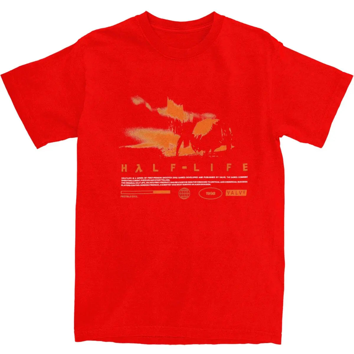 Men T Shirt Videogames HALFS LIFES V3