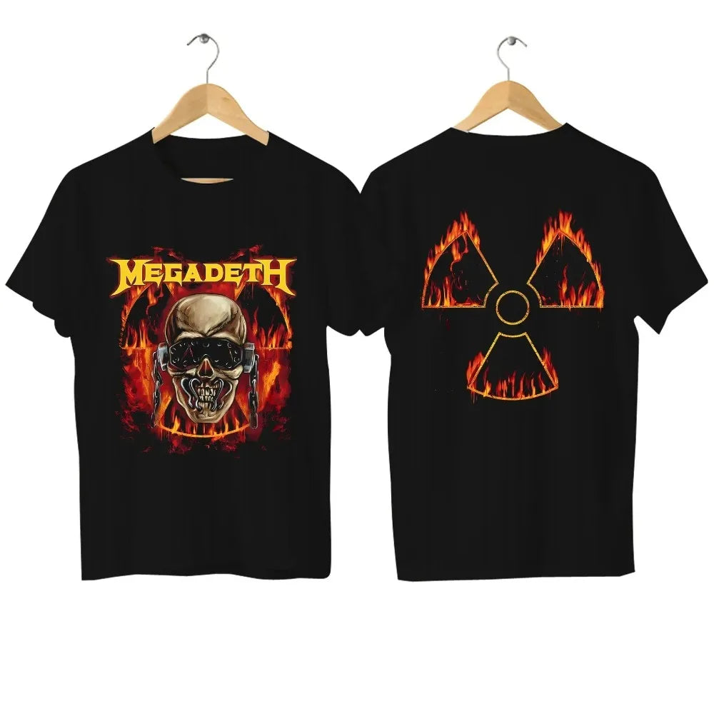 Men T-shirts Megadeaths Rust in Peace Breathable
