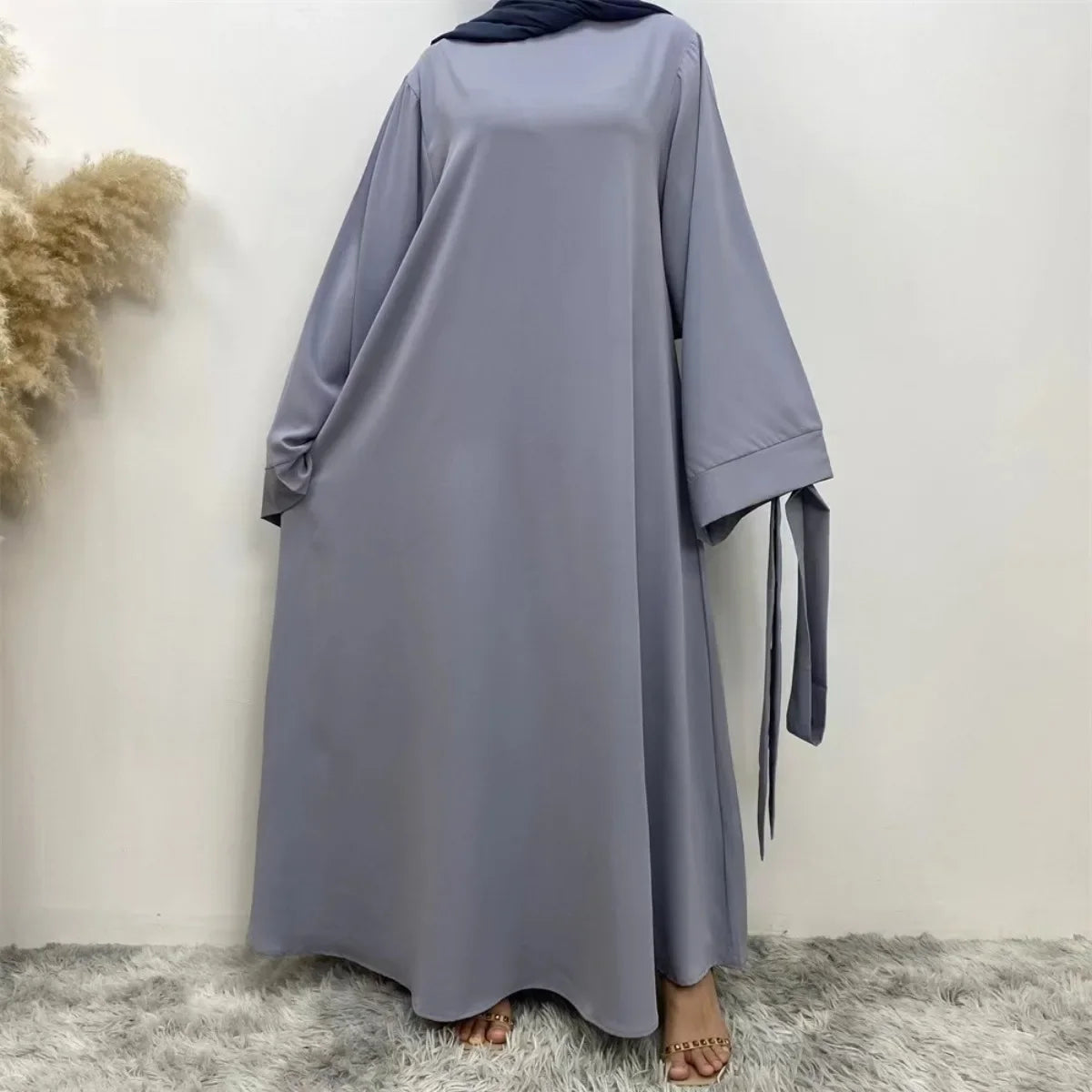 Abayas Women Kaftans Prayer Dress With Belt Full Sleeve  Clothing Robe  Dresses Women Jilbabs