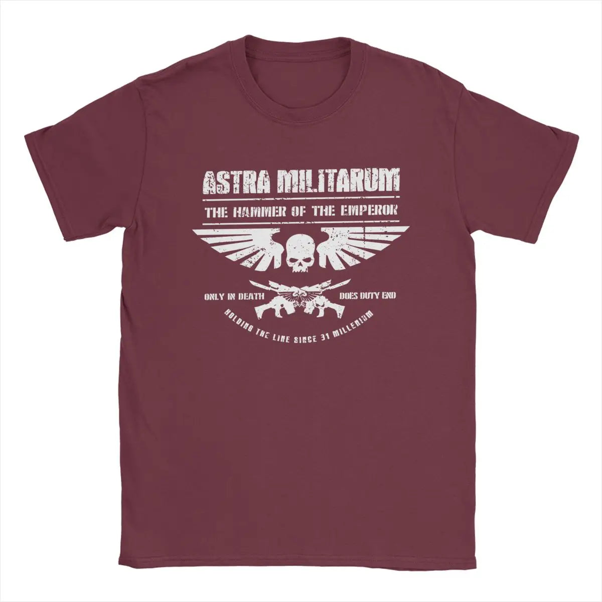 Hammer Of The Emperor T Shirts Men Cotton T- Printed