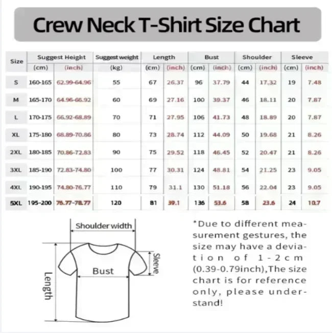 T-shirts Men/ Women Summer Trendy Brand