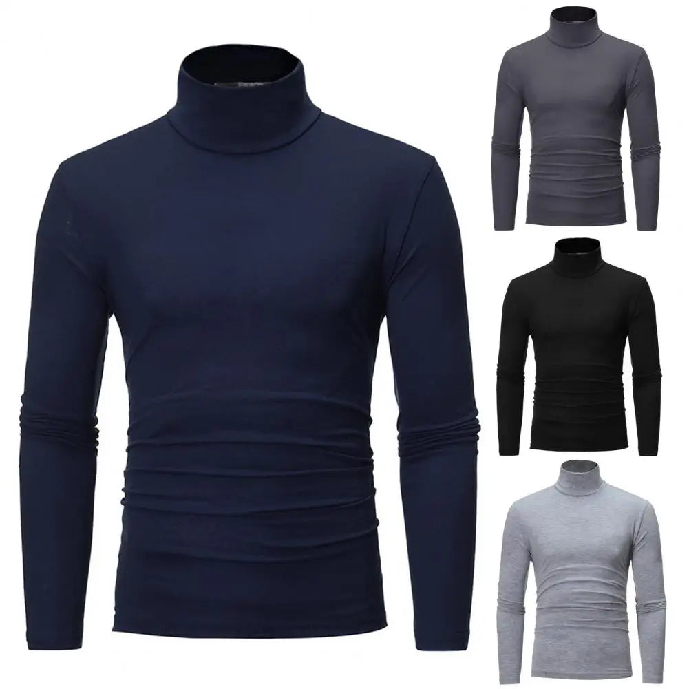 Men's Turtleneck T Shirts Slim Fit
