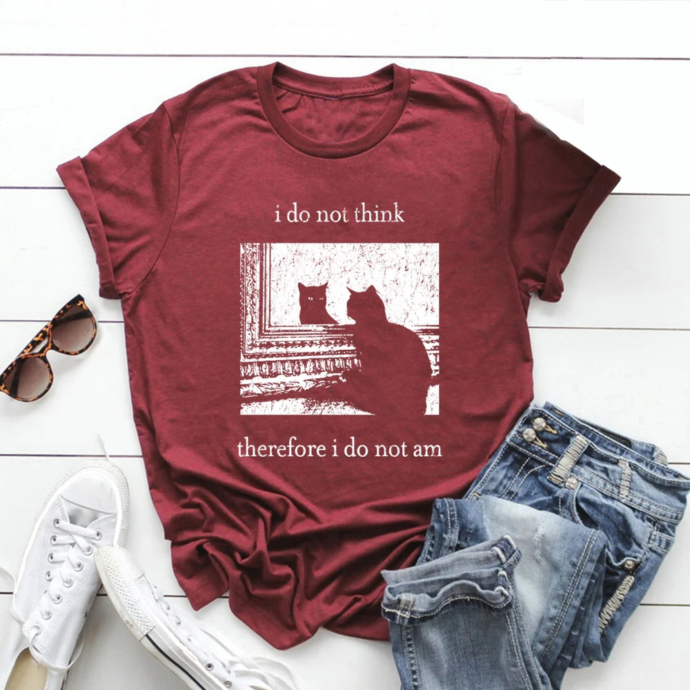 Women's Printed Tshirt Vintage Unisex Goth Shirt Streetwear Tops