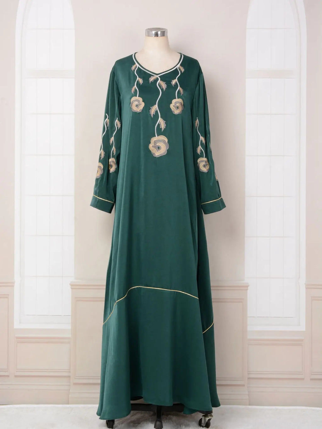 Women Abaya 2025 Eid Ramadan Fashion Hijab Robe  Embroidery Evening Party Dress