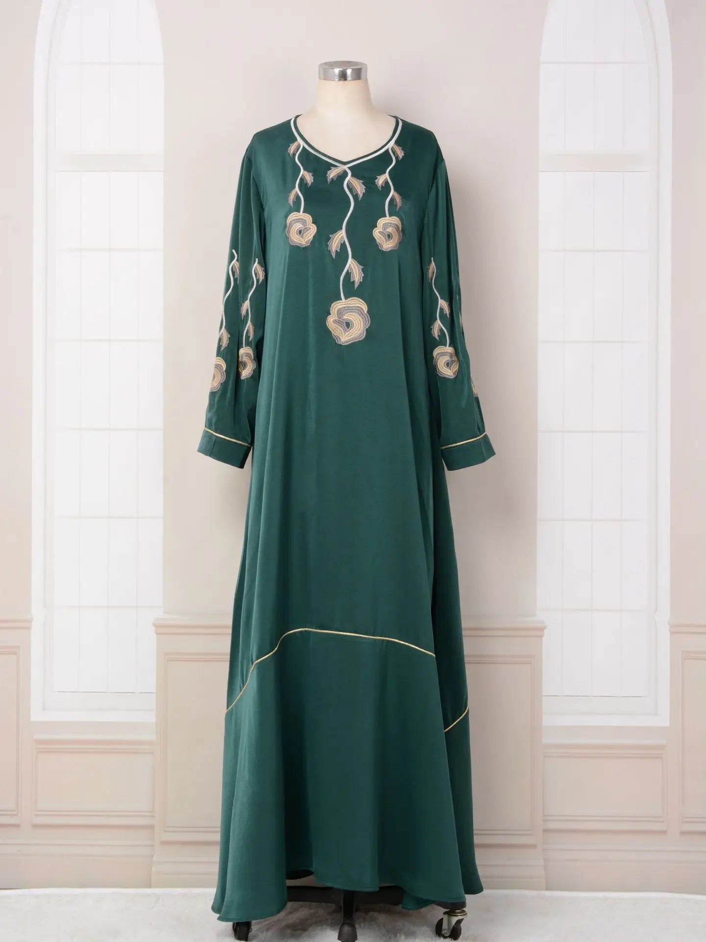 Women Abaya 2025 Eid Ramadan Fashion Hijab Robe  Embroidery Evening Party Dress