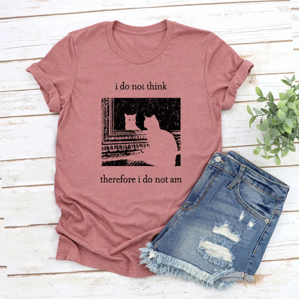 Women's Printed Tshirt Vintage Unisex Goth Shirt Streetwear Tops