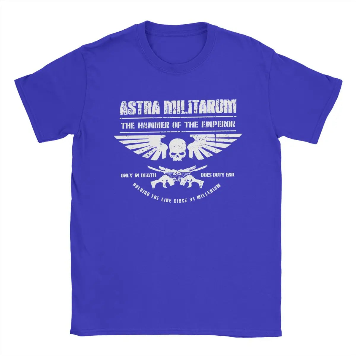 Hammer Of The Emperor T Shirts Men Cotton T- Printed