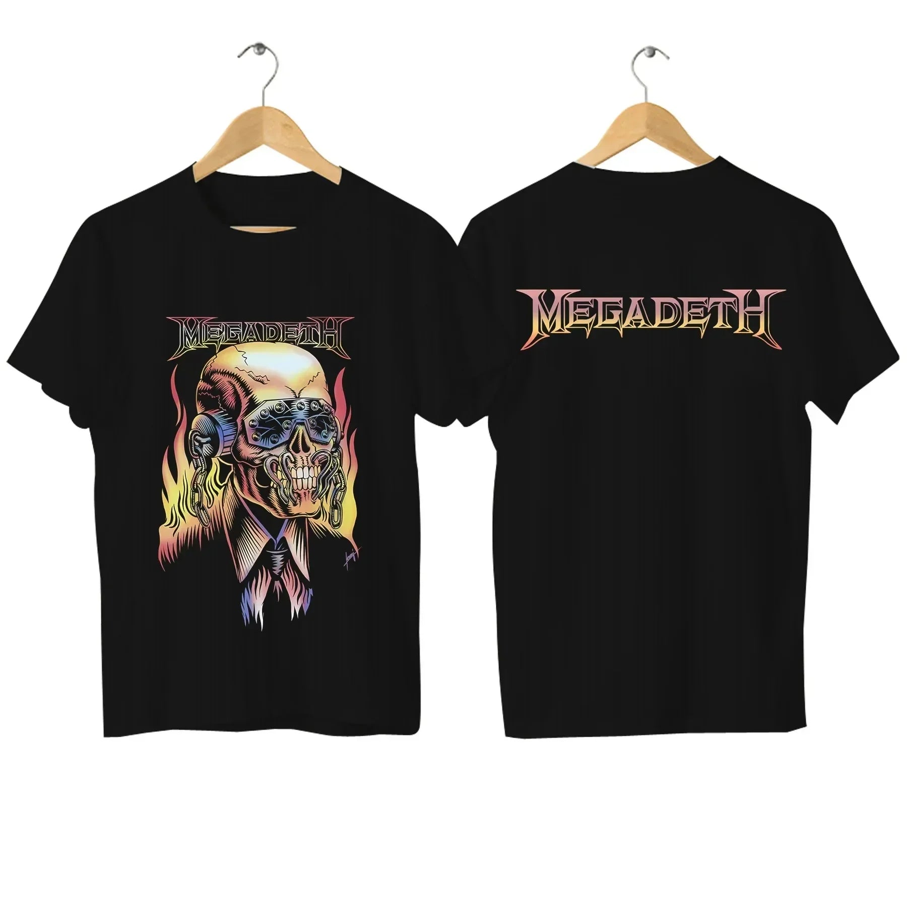 Men T-shirts Megadeaths Rust in Peace Breathable