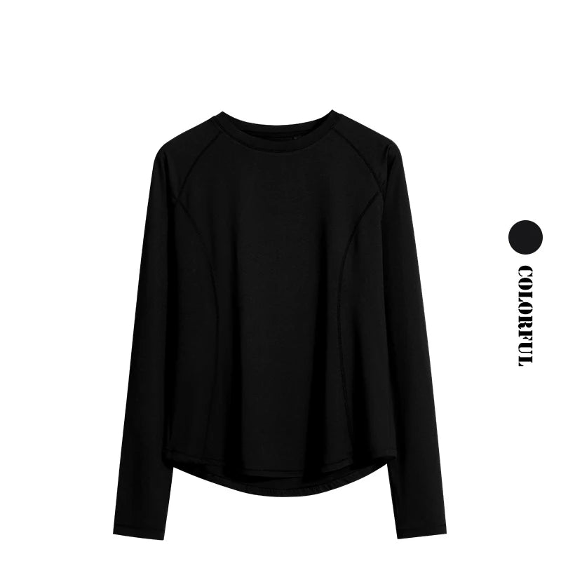 DRUR Long Sleeve Sports Tops Women Zipper Soild Yoga / Gym / Sportswear Fitness Jacket Female Workout Clothes For Cycling