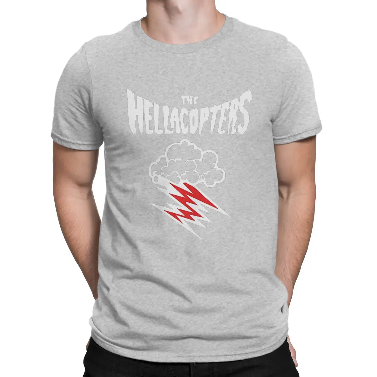 Rock Band T Shirts for Men Casual  Hella copters