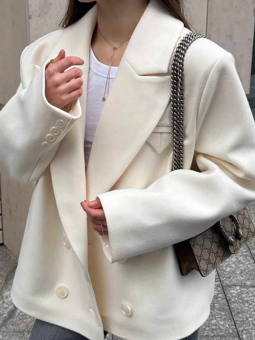 2025 Winter Premium Silk Wool Jacket Fashion Coat Women's
