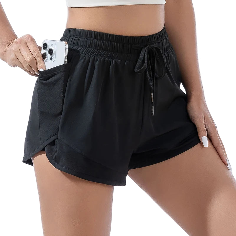 Shop Sleek Shorts Women's run elastic