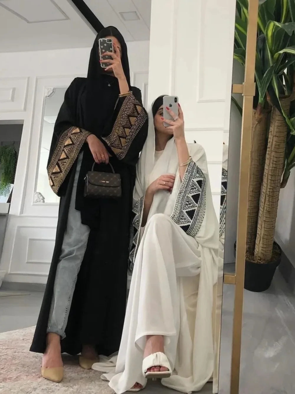 Abayas Eid  for Women Dubai Dresses Embroidery Ramadan Islam  Arab Long Robe 2025