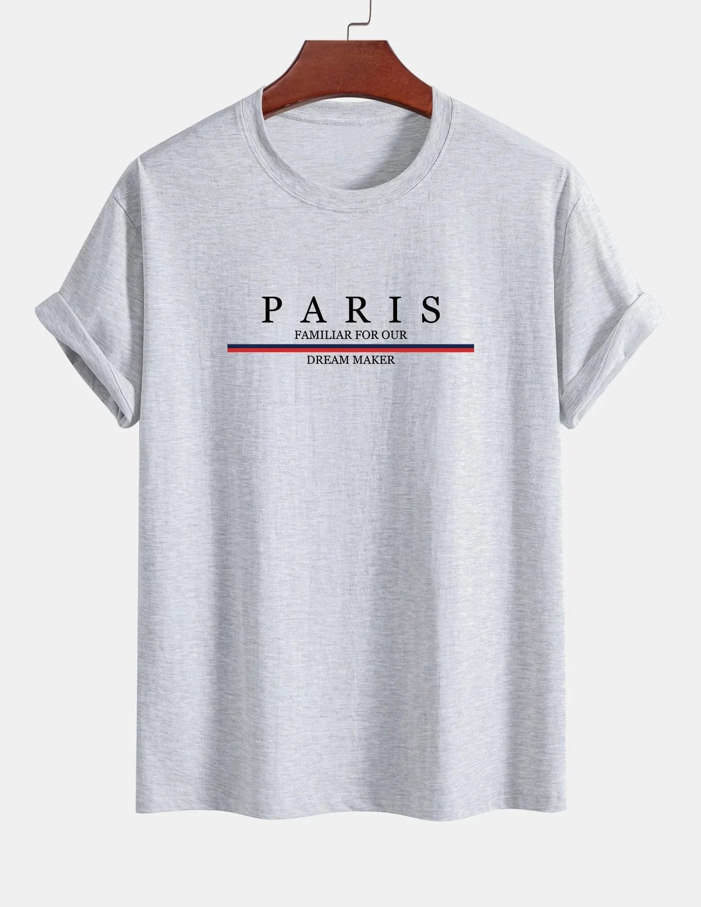 Men's Paris print SWEATS Hoodies  Loose Fit Print Casual Round Neck Top Men's autumn and winter warm round neck hoodie