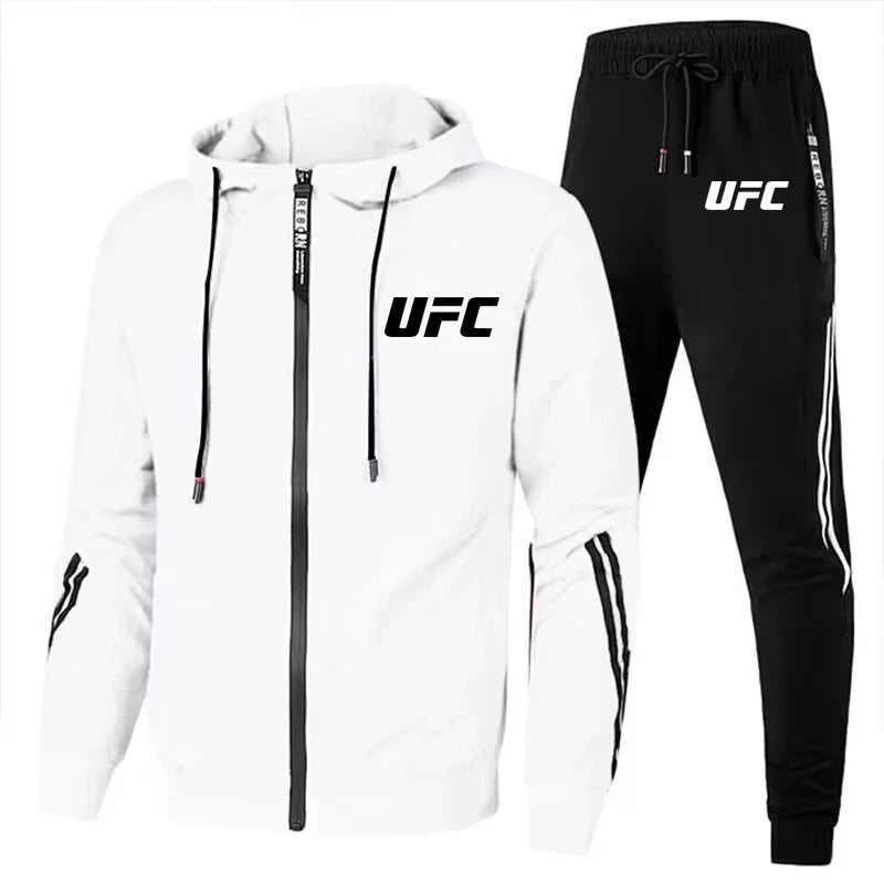 Fashionable new men's and women's casual sportswear set; fashionable pants and jacket, printed outdoor 2025