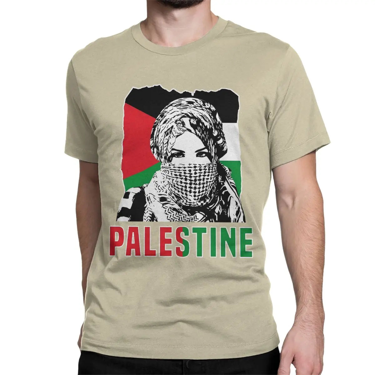 Men Women Shemagh Palestine T Shirts Arabic Hatta Kufiya Keffiyeh Cotton Tops  Short Sleeve O Neck Tees Party T-Shirts