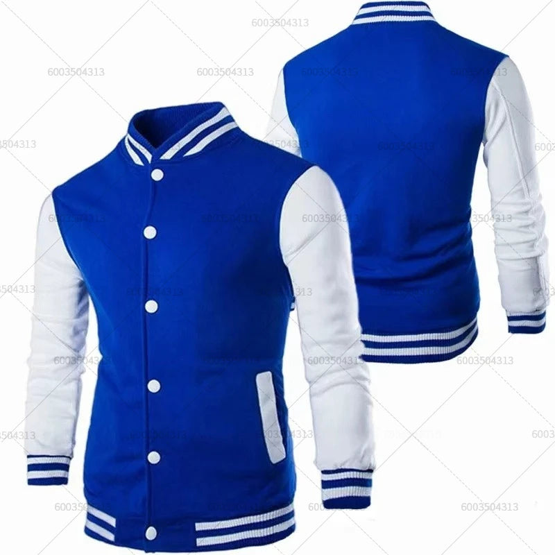 Fleece Baseball Jacket Women's Men Autumn Winter Coats O-Neck Streetwear Hoodies Pullover Sweatshirt Tracksuit Clothing Unisex