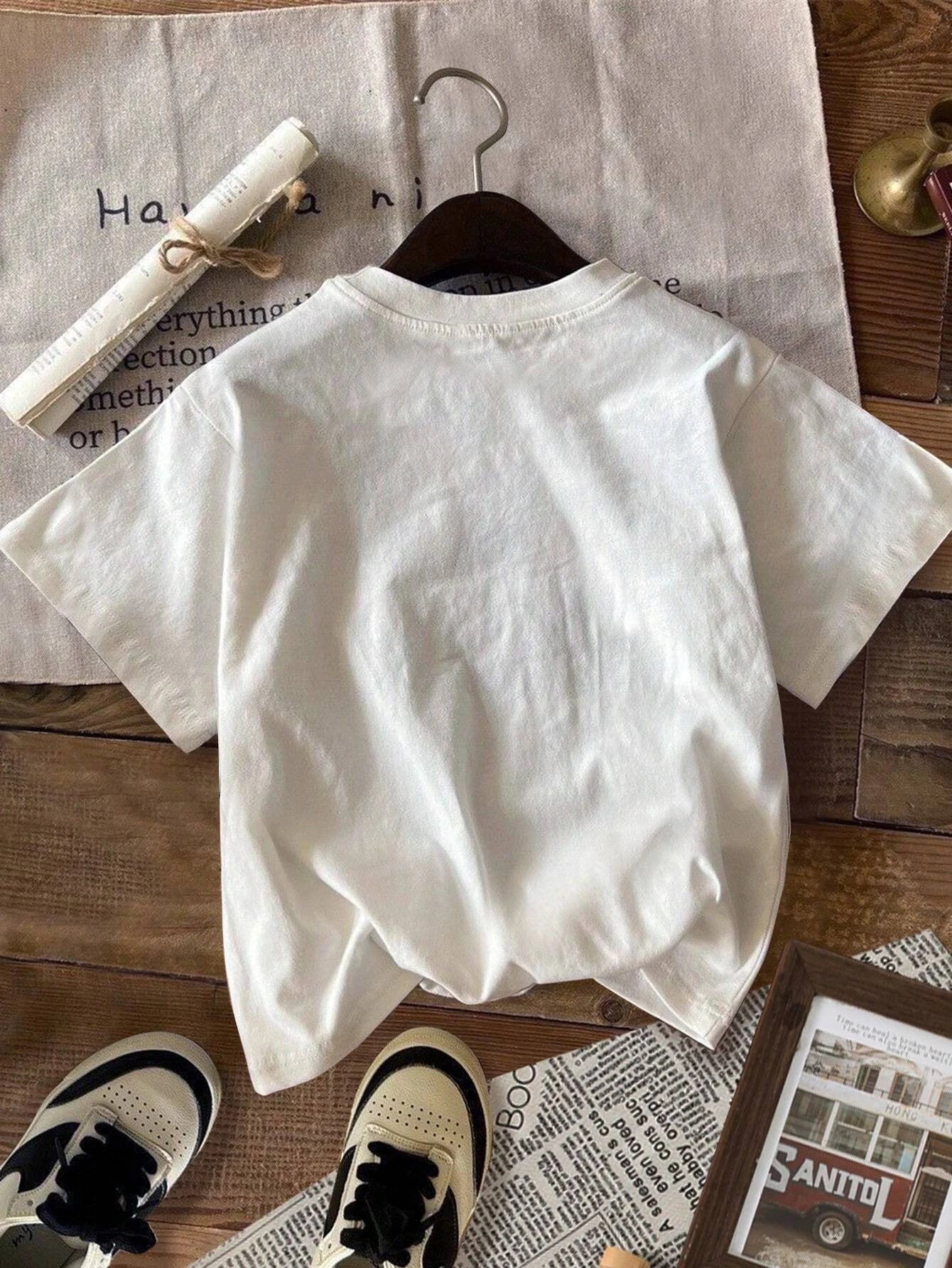 Vintage Car Print Women T-Shirts Street Breathable Comfortable Short Sleeve  Loose Sports Female