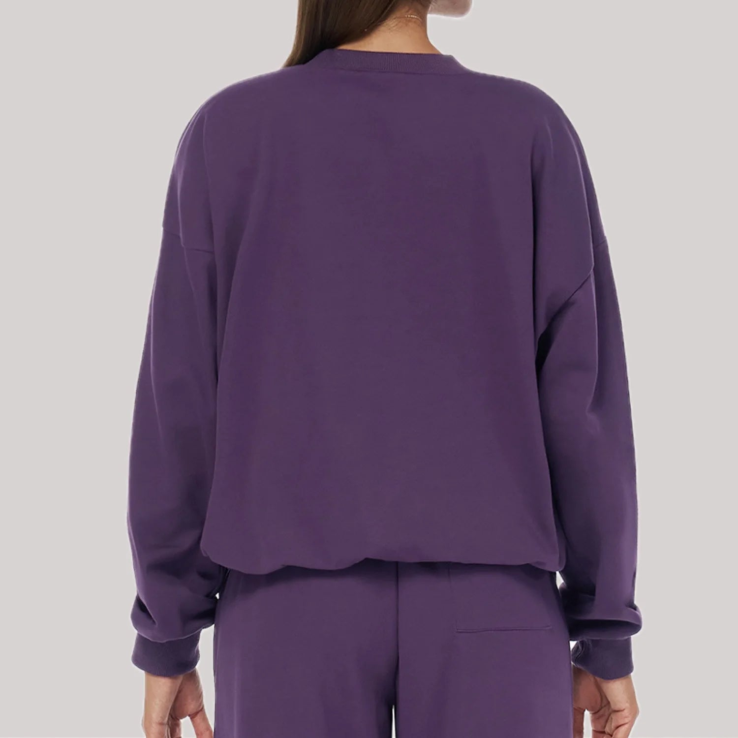 Winter Sports Women loose and Casual Round Neck Long Sleeved. t shirt  Fashionable VersatileRunning