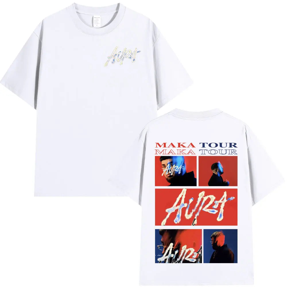 Men's/women's t shirts Rapper Maka Aura 2025 Tour Merch