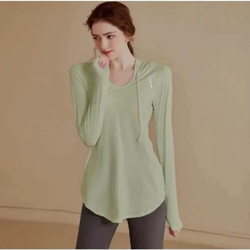 Women's Sports Wear for Fitness Running Jogging Seamless Long Sleeve Gym Woman Sport Shirt Yoga Top Female Workout Tops T-shirt