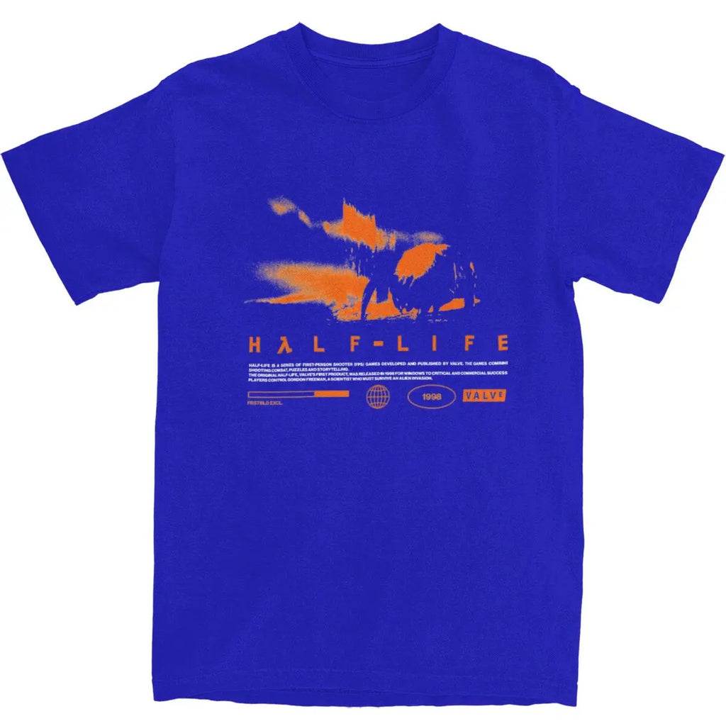 Men T Shirt Videogames HALFS LIFES V3