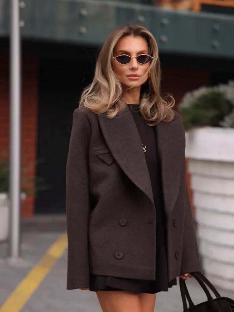 2025 Winter Premium Silk Wool Jacket Fashion Coat Women's