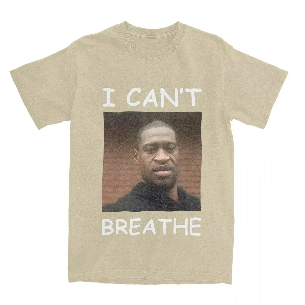 Man and Women T-Shirt I Cant Breathe George Floyd White Geek Letter T Shirts Trending  American Summer Tees