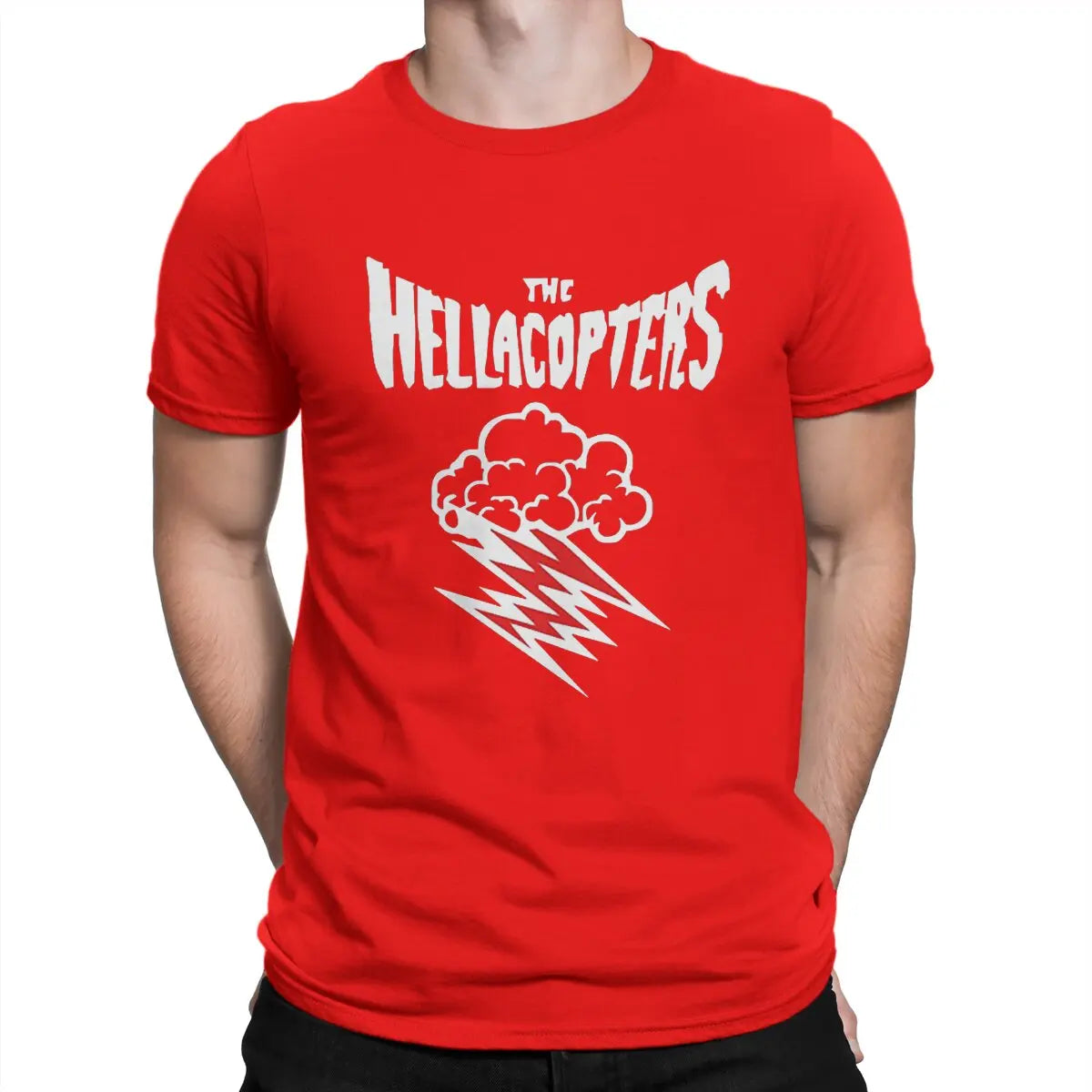 Rock Band T Shirts for Men Casual  Hella copters