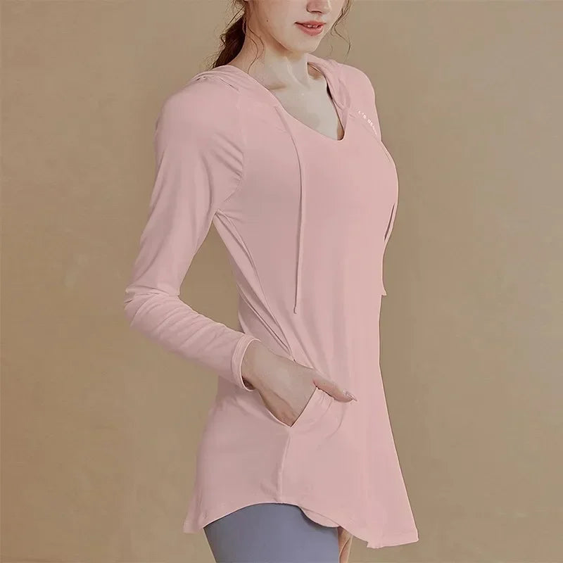 Women's Sports Wear for Fitness Running Jogging Seamless Long Sleeve Gym Woman Sport Shirt Yoga Top Female Workout Tops T-shirt