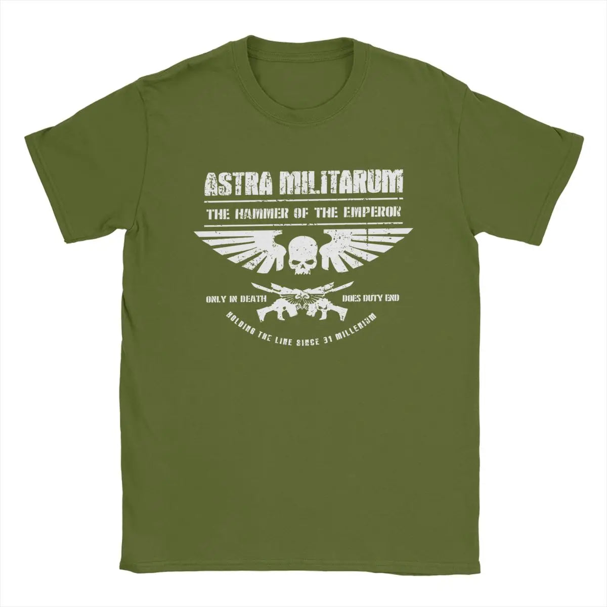 Hammer Of The Emperor T Shirts Men Cotton T- Printed