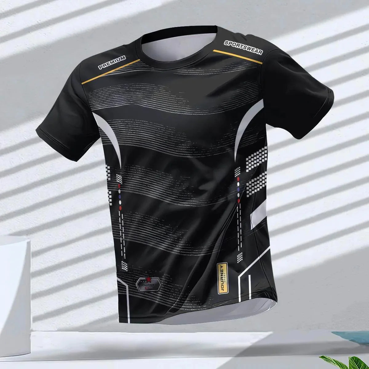 Men's T-shirts Sport Running T-shirt Men Quick-drying Breathable Short Sleeve Round Neck Gym top Outdoor Workout Men Clothing