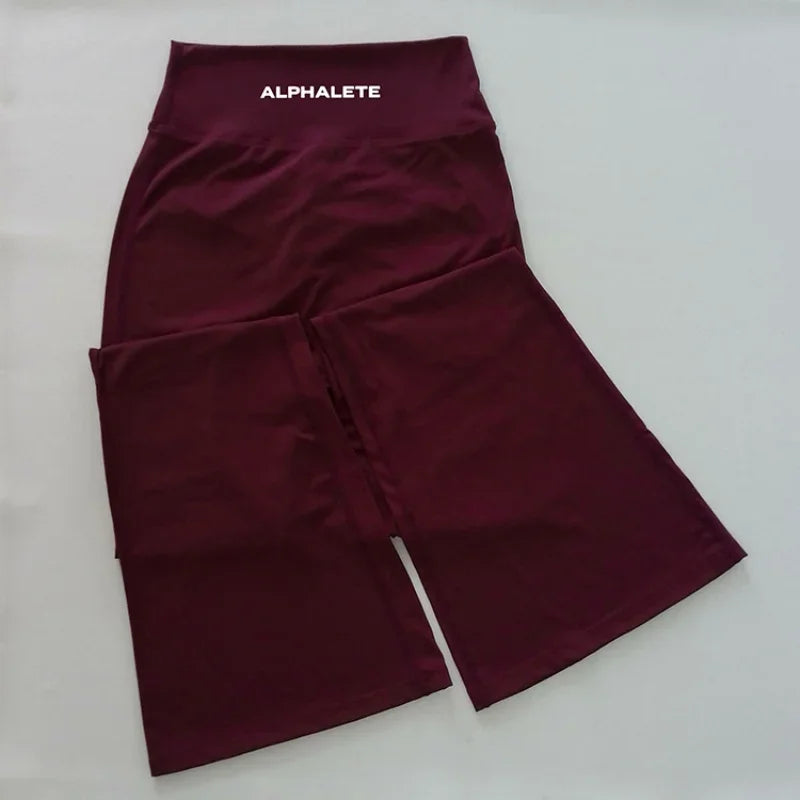 ALPHALETE Fashion Yoga Pants Spice Pilates Girls Summer New High Quality Hip Lift New Sports Fitness Elastic Long INS Hot Sales